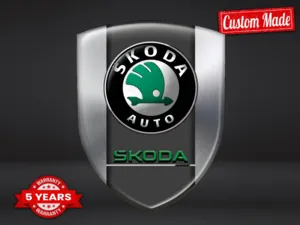 Skoda Autoemblem Hochwertig Professionell Drift Anpassbar